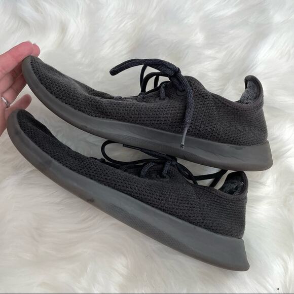 Allbirds | Men's Tree Runners Black Lightweight Knit Sneakers Shoes Athletic 12 - Picture 4 of 8